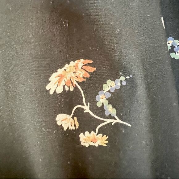 Madewell | Black Floral Romper Size Small - Picture 7 of 14